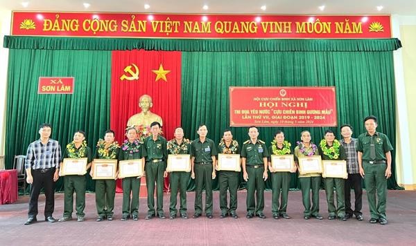 Hội CCB xã Sơn Lâm: Vinh danh 2 tập thể và 7 cá nhân “Cựu chiến binh gương mẫu” giai đoạn (2019 – 2024)